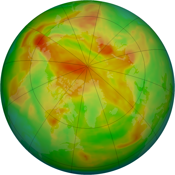 Arctic ozone map for 04 May 2012